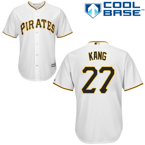 Pirates #27 Jung-ho Kang White Cool Base Stitched Youth MLB Jersey - Click Image to Close